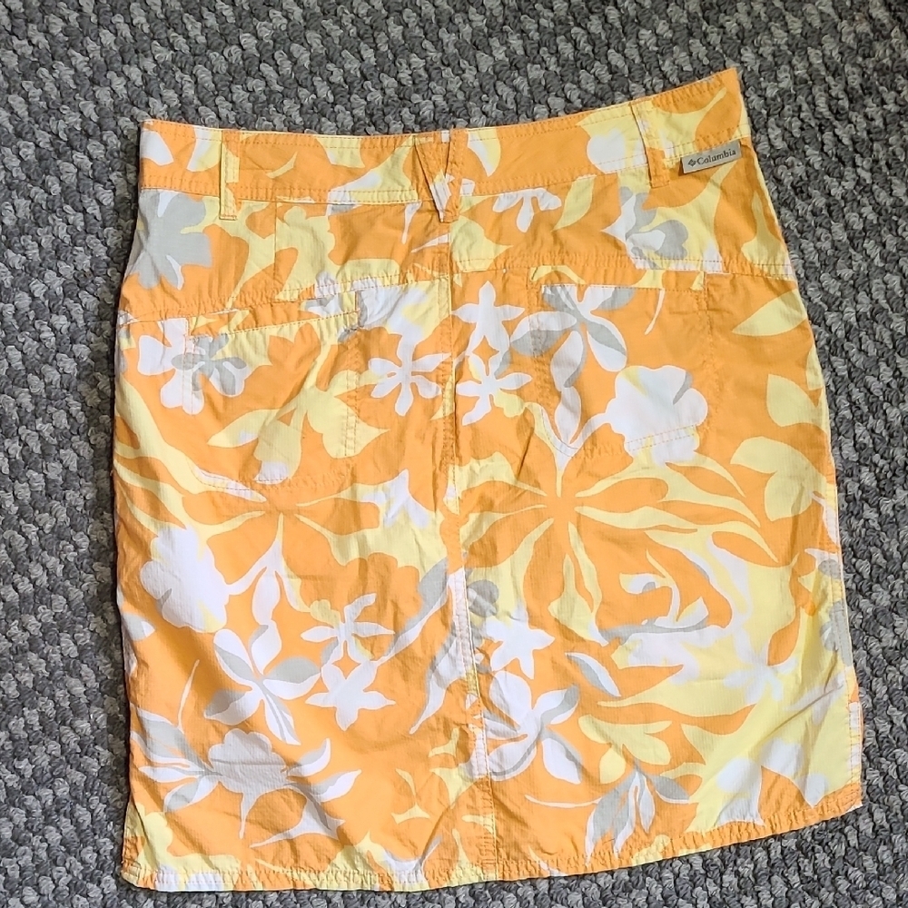 Columbia Orange and Yellow Patterned‎ Skirt - Picture 9 of 14